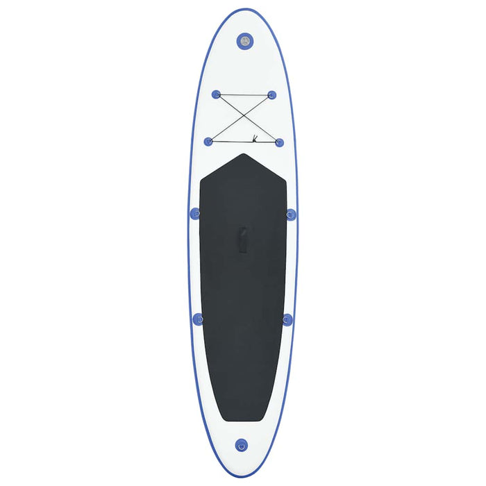 Set placă stand up paddle SUP surf gonflabilă, albastru și alb WALTI