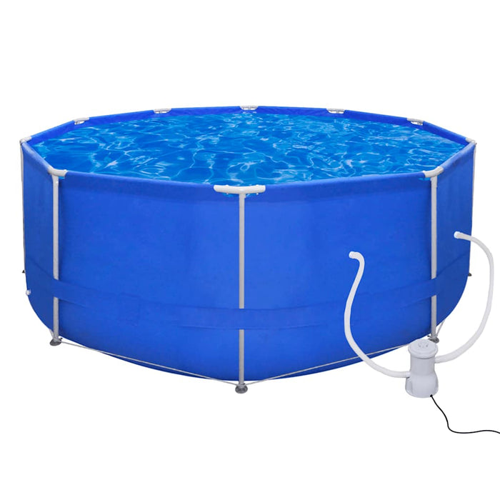 Piscină cu cadru rotund 367 cm cu pompă filtru 2000 L/h WALTI