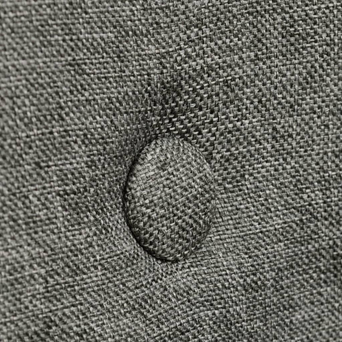 Scaune bucătărie 2 buc, gri deschis, textil & lemn stejar masiv WALTI