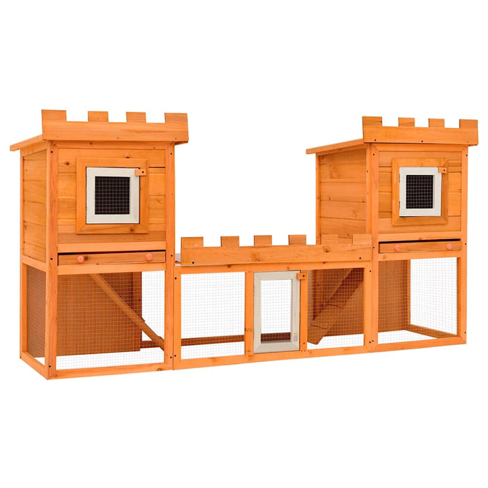 Cușcă de iepuri cușcă animale de companie dublă de exterior - WALTI WALTI