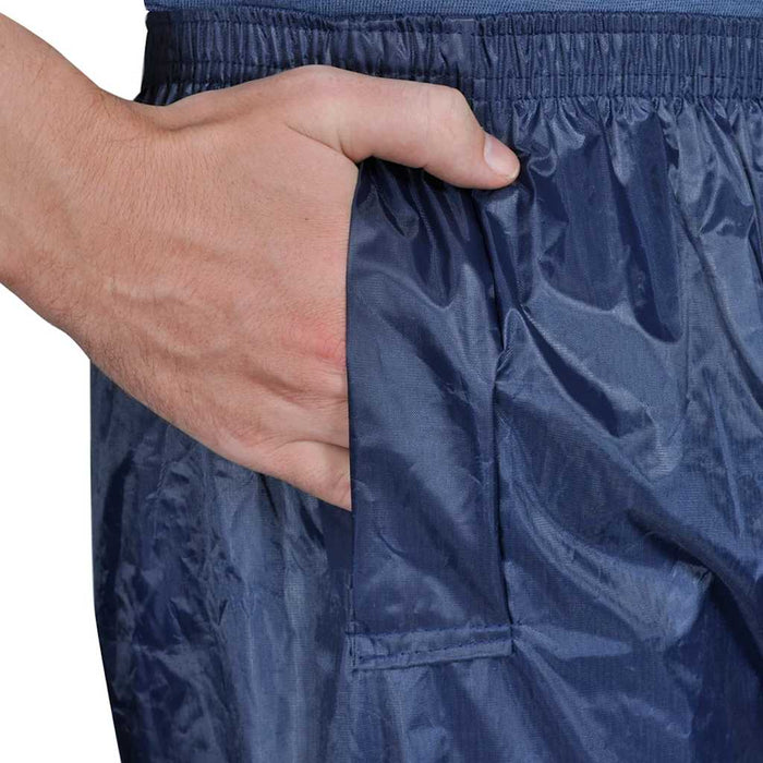 Costum de ploaie, 2 piese, albastru bleumarin, cu glugă, M WALTI