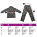 Costum de ploaie, 2 piese, imprimeu camuflaj, cu glugă, XL - WALTI WALTI