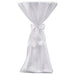 Husă de masă albă, 60 cm, cu fundă, 2 buc - WALTI WALTI