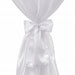Husă de masă albă, 60 cm, cu fundă, 2 buc - WALTI WALTI