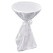 Husă de masă albă, 60 cm, cu fundă, 2 buc - WALTI WALTI