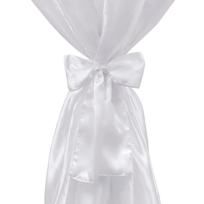 Husă de masă albă, 70 cm, cu fundă, 2 buc - WALTI WALTI