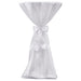 Husă de masă albă, 80 cm, cu fundă, 2 buc - WALTI WALTI