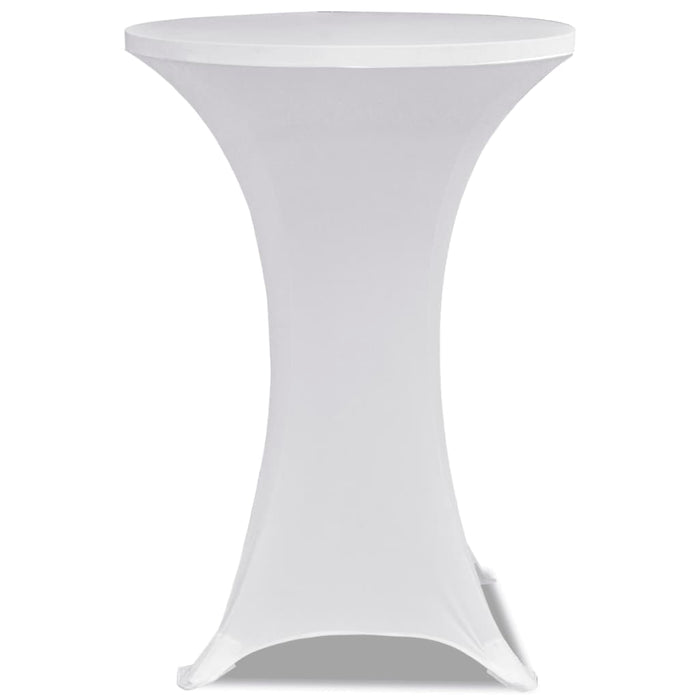 Husă de masă cu picior Ø60 cm, 2 buc., alb, elastic - WALTI WALTI