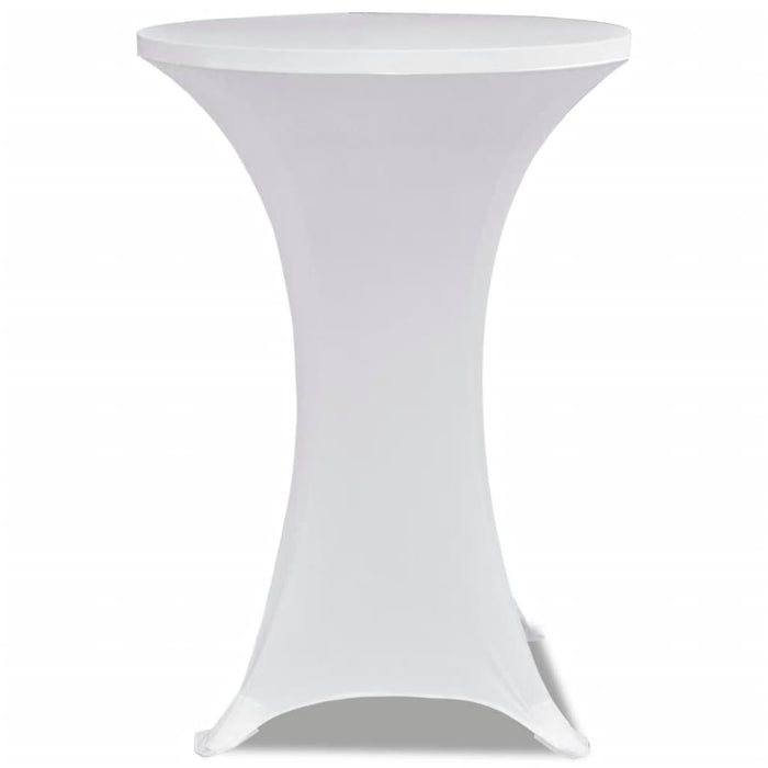 Husă de masă cu picior Ø70 cm, 2 buc., alb, elastic - WALTI WALTI