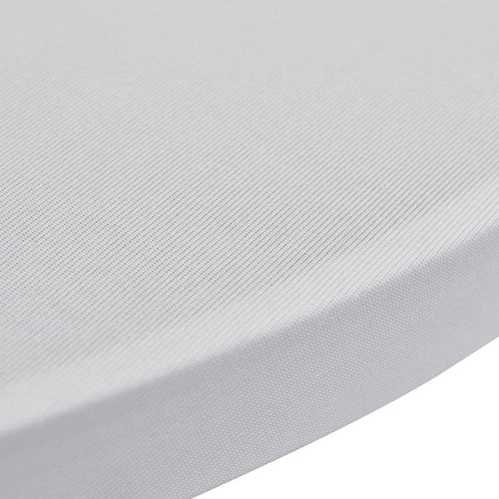 Husă de masă cu picior Ø70 cm, 2 buc., alb, elastic - WALTI WALTI