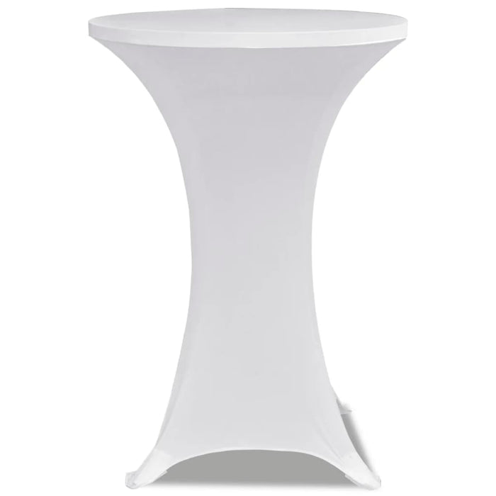 Husă de masă cu picior Ø80 cm, 2 buc., alb, elastic - WALTI WALTI