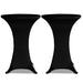 Husă de masă cu picior Ø60 cm, 2 buc., negru, elastic - WALTI WALTI