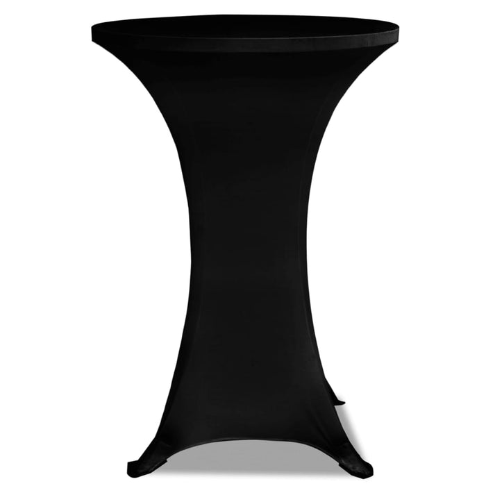 Husă de masă cu picior Ø70 cm, 2 buc., negru, elastic - WALTI WALTI