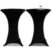 Husă de masă cu picior Ø70 cm, 2 buc., negru, elastic - WALTI WALTI