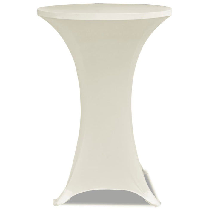 Husă de masă cu picior Ø60 cm, 2 buc., crem, elastic - WALTI WALTI