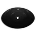 Chiuvetă ovală cu preaplin, negru, 59 x 38,5 cm, ceramică de lux - WALTI WALTI