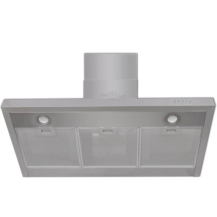 Hotă de bucătărie, 900 mm, oțel inoxidabil, plat - WALTI WALTI