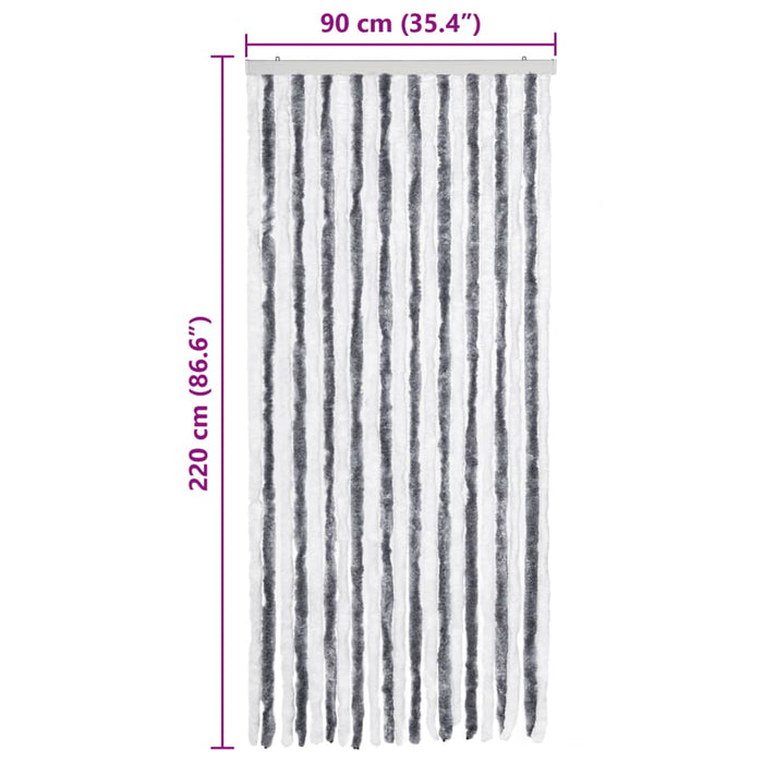 Perdea pentru insecte, gri și alb, 90x220 cm, Chenille - WALTI WALTI