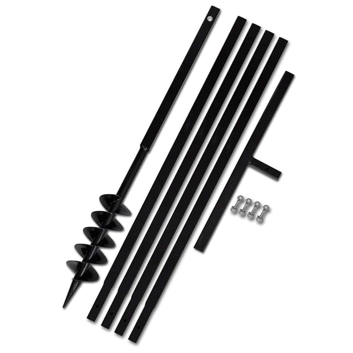 Burghiu de sol cu mâner 100 mm cu tub prelungitor 5 m oțel - WALTI WALTI