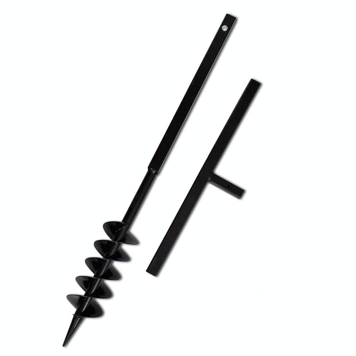 Burghiu de sol cu mâner 100 mm cu tub prelungitor 5 m oțel - WALTI WALTI