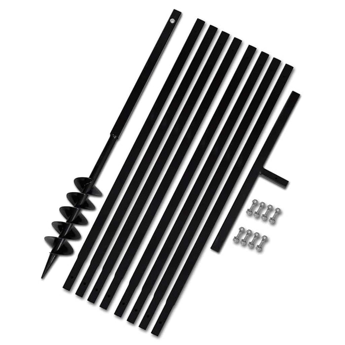 Burghiu de sol cu mâner 100 mm cu tub prelungitor 9 m, oțel - WALTI WALTI