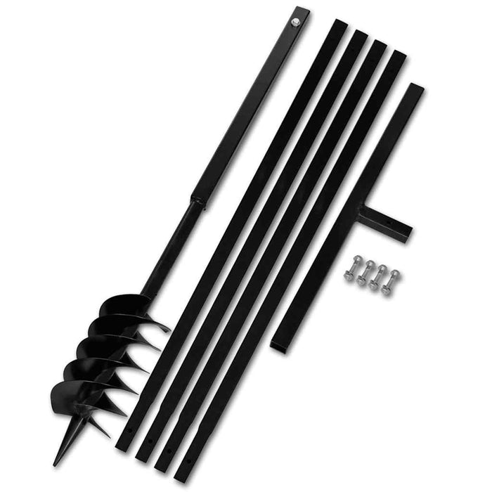 Burghiu de sol cu mâner 120 mm cu tub prelungitor 5 m oțel - WALTI WALTI
