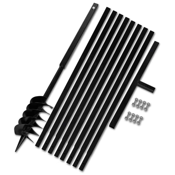 Burghiu de sol cu mâner 120 mm cu tub prelungitor 9 m, oțel - WALTI WALTI