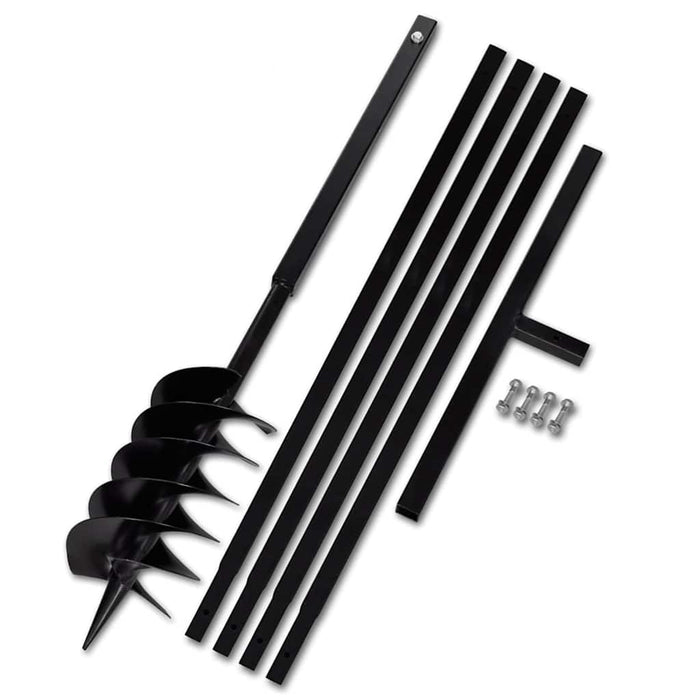 Burghiu de sol cu mâner 150 mm cu tub prelungitor 5 m, oțel - WALTI WALTI