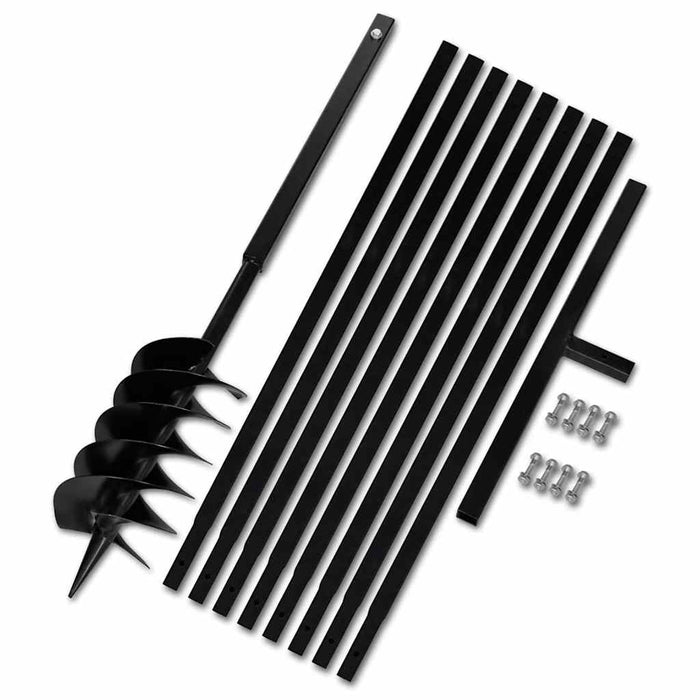 Burghiu de sol cu mâner 150 mm cu tub prelungitor 9 m, oțel - WALTI WALTI