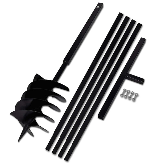 Burghiu de sol cu mâner 200 mm cu tub prelungitor 5 m, oțel - WALTI WALTI