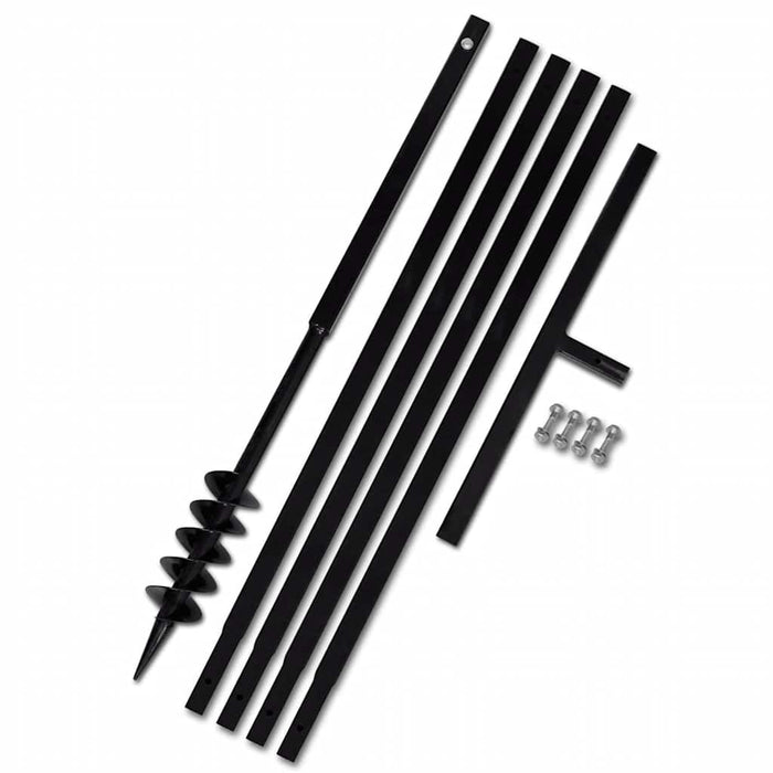 Burghiu de sol cu mâner 80 mm cu tub prelungitor 5 m, oțel - WALTI WALTI