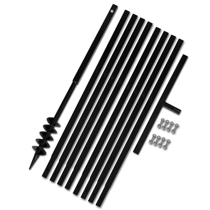 Burghiu de sol cu mâner 80 mm cu tub prelungitor 9 m, oțel - WALTI WALTI