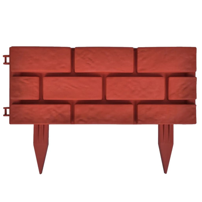 Separator de gazon cu design cărămidă, 11 buc. - WALTI WALTI