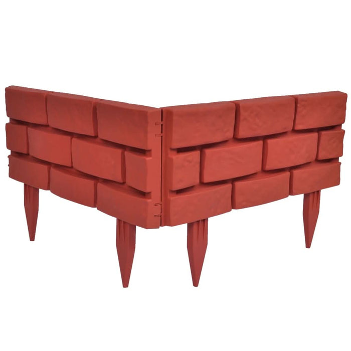 Separator de gazon cu design cărămidă, 11 buc. - WALTI WALTI