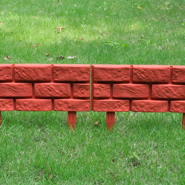 Separator de gazon cu design cărămidă, 11 buc. - WALTI WALTI