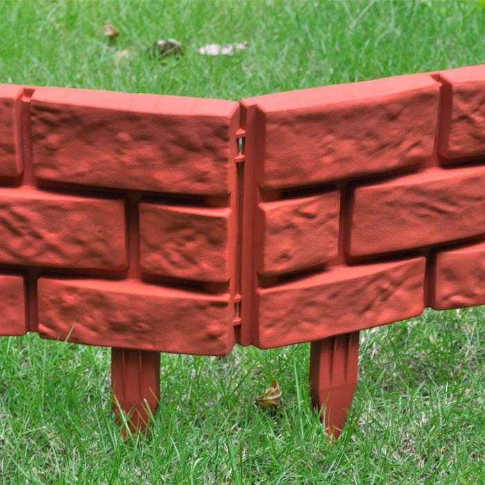 Separator de gazon cu design cărămidă, 11 buc. - WALTI WALTI