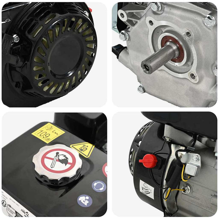 Motor pe benzină, negru, 6,5 CP, 4,8 kW WALTI