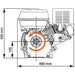 Motor pe benzină, negru, 15 CP, 11 kW - WALTI WALTI