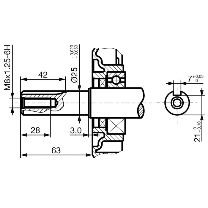 Motor pe benzină, negru, 15 CP, 11 kW - WALTI WALTI