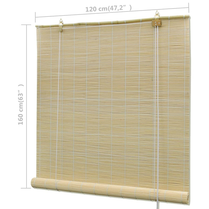 Jaluzele rulabile, 120 x 160 cm, bambus natural - WALTI WALTI