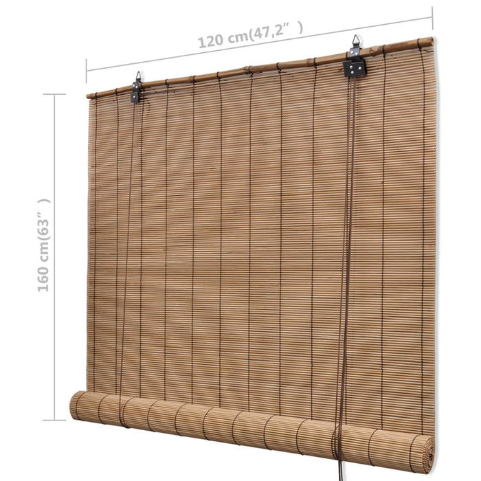 Jaluzele rulabile, 120 x 160 cm, bambus natural - WALTI WALTI