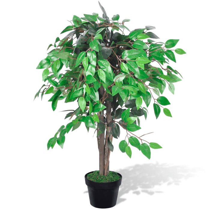 Planta artificială, arbore de ficus, cu ghiveci, 90 cm - WALTI WALTI