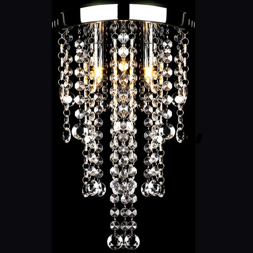Plafonieră din metal alb, cu mărgele de cristal - WALTI WALTI
