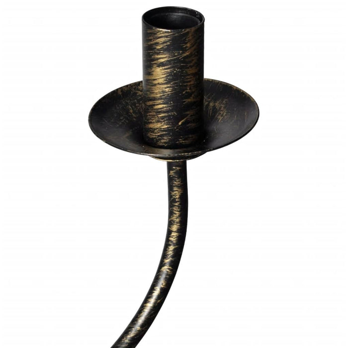 Candelabru alb de metal în stil antichizat, 8 x becuri E14 - WALTI WALTI