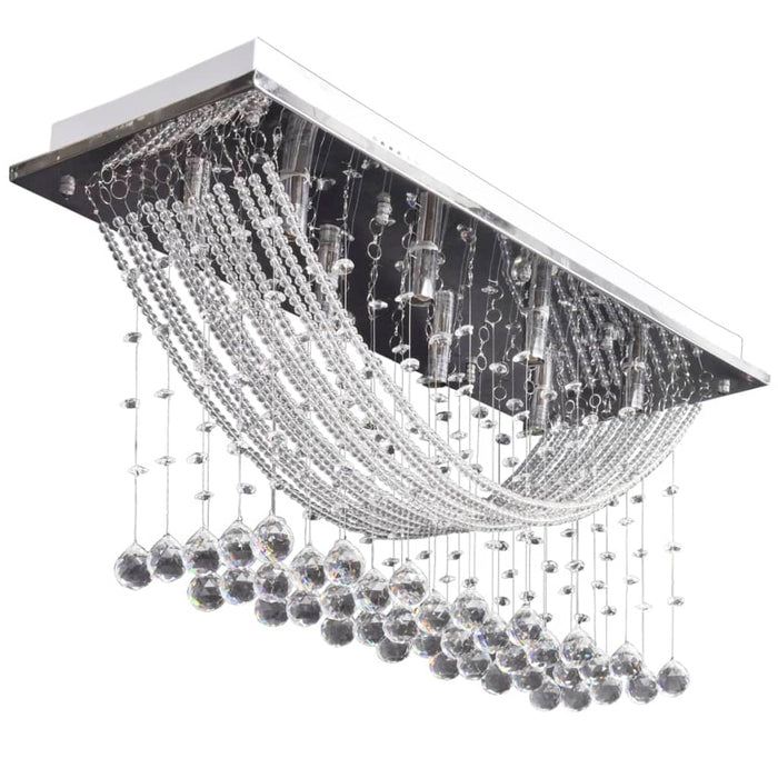 Lustră albă cu mărgele de cristal din sticlă 8xG9 29 cm - WALTI WALTI