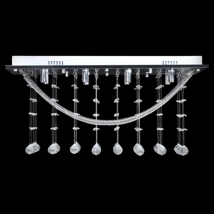 Lustră albă cu mărgele de cristal din sticlă 8xG9 29 cm - WALTI WALTI