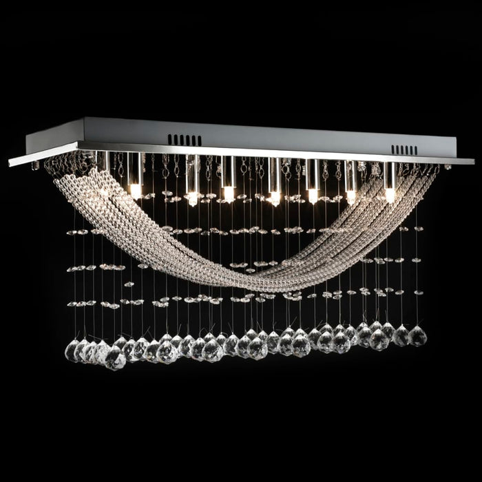 Lustră albă cu mărgele de cristal din sticlă 8xG9 29 cm - WALTI WALTI