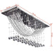 Lustră albă cu mărgele de cristal din sticlă 8xG9 29 cm - WALTI WALTI