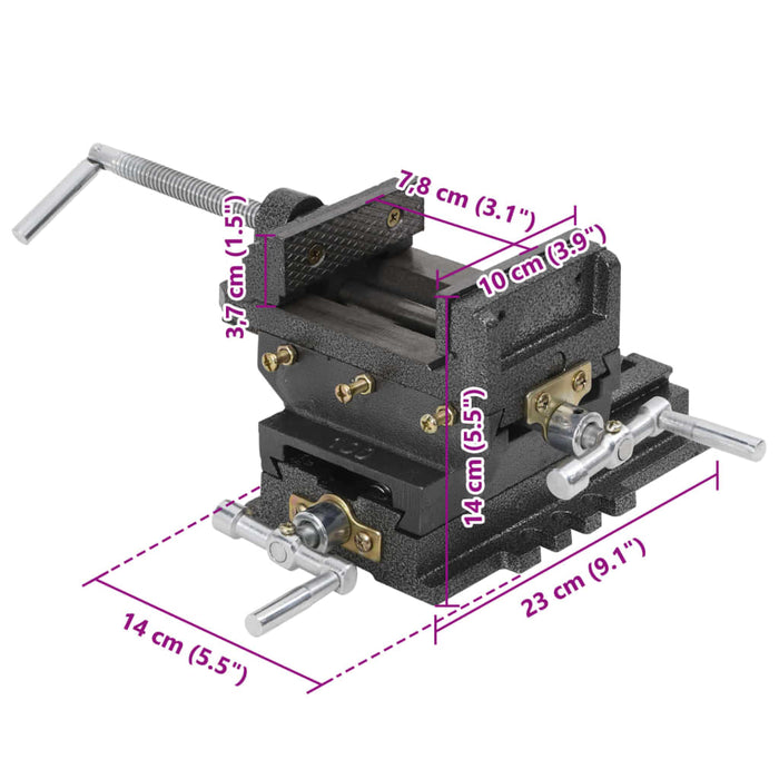 Menghină în cruce mașină de găurit, acționare manuală, 78 mm - WALTI WALTI