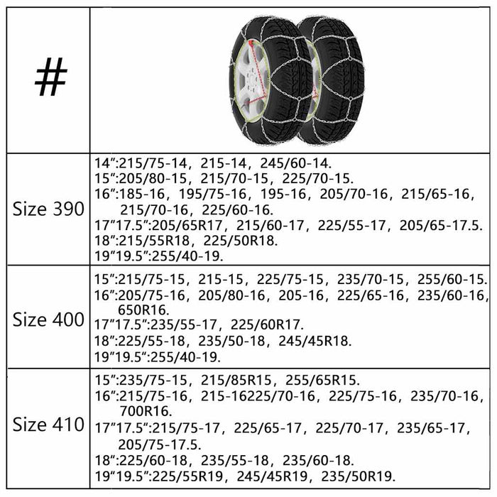 Lanțuri pentru cauciucuri de iarnă 2 buc. 12 mm KN 110 WALTI